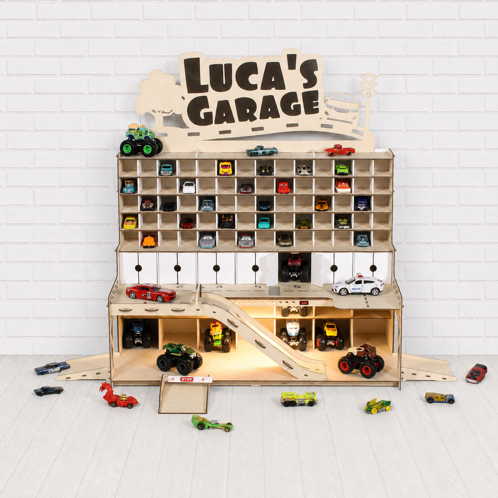 Garage per riporre auto modellini die-cast per Hot Wheels