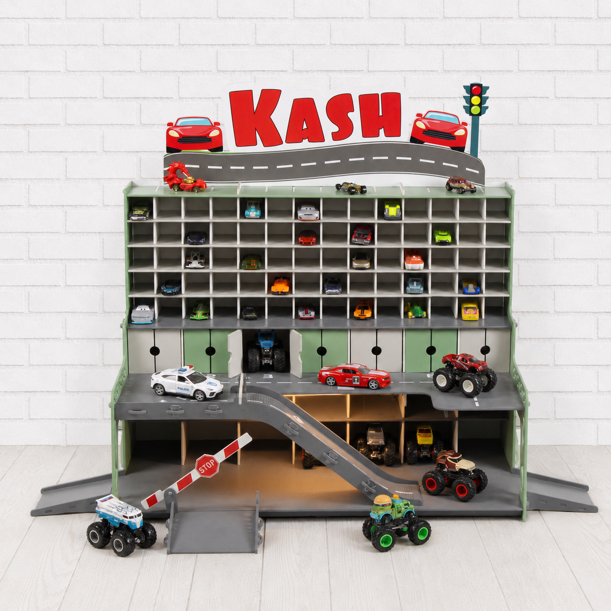 Spielzeugauto-Garage-Spielset mit Parkhaus – KidCarCastle