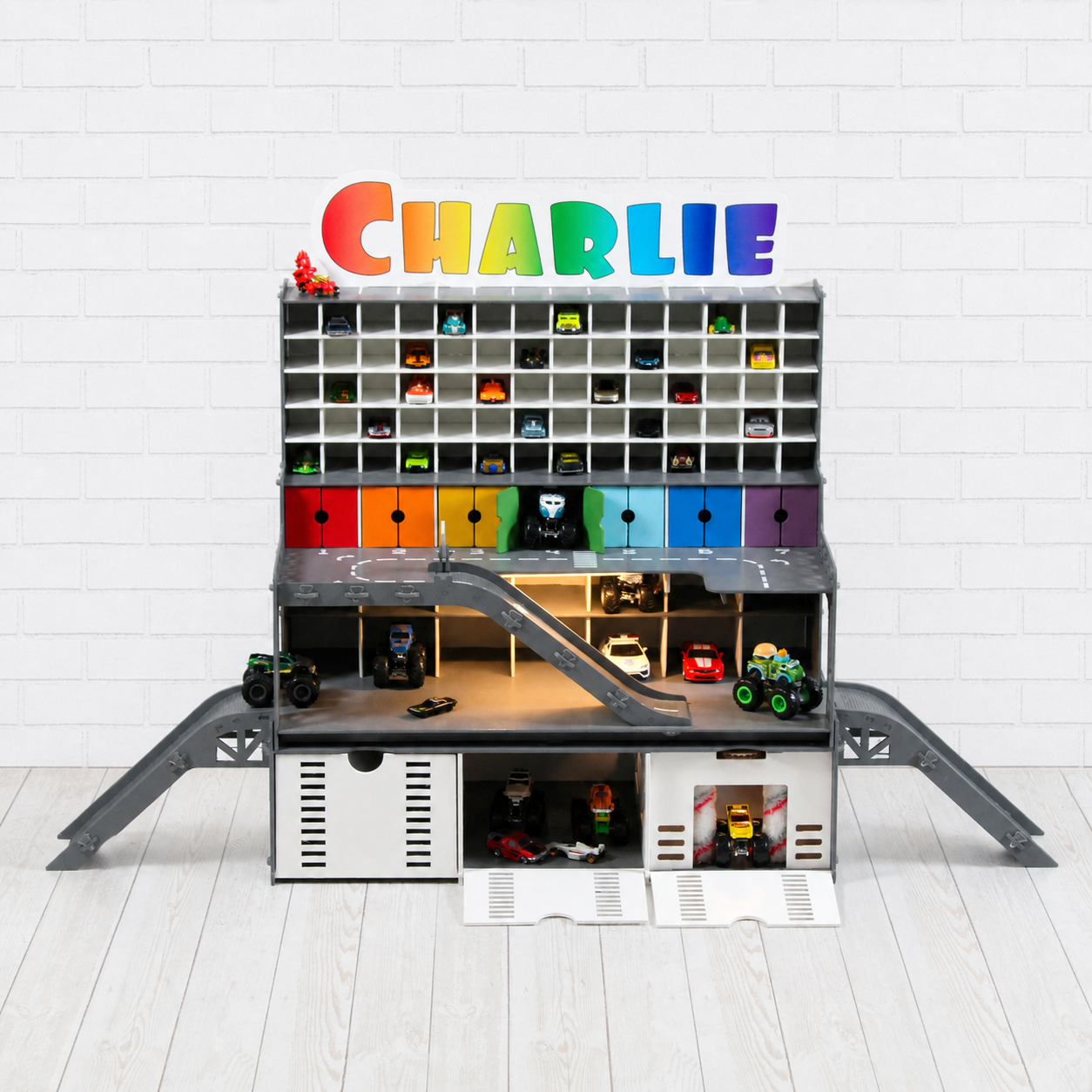 Toy Car Garage Playset for Matchbox Cars